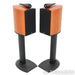 B&W 805S Bookshelf Speakers; Cherrywood Pair with Stands