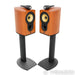 B&W 805S Bookshelf Speakers; Cherrywood Pair with Stands