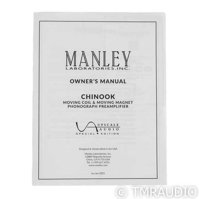 Manley Laboratories Chinook SE MKII MM & MC Tube Phono Preamplifier