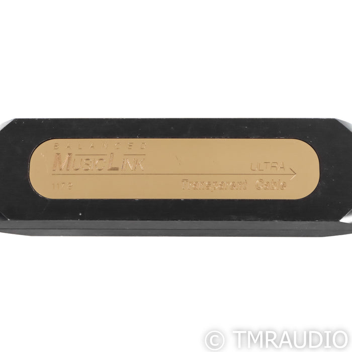Transparent Audio MusicLink Ultra XLR Cables; 1m Pair Balanced Interconnects