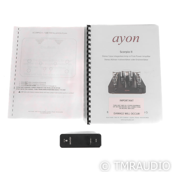 Ayon Audio Scorpio II Stereo Tube Integrated Amplifier