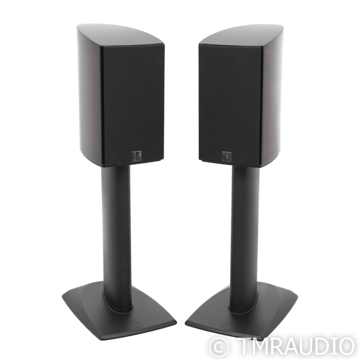 Dali Epicon 2 Bookshelf Speakers; Ruby Macassar Pair with Stands