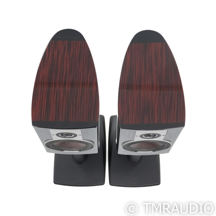 Dali Epicon 2 Bookshelf Speakers; Ruby Macassar Pair with Stands