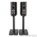 Dali Epicon 2 Bookshelf Speakers; Ruby Macassar Pair with Stands