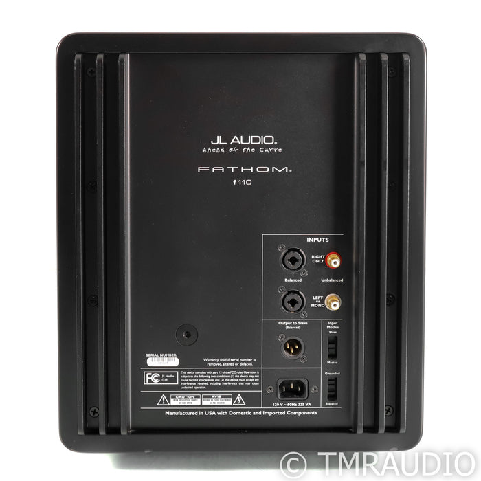 JL Audio Fathom F110 v1 10" Powered Subwoofer; Satin Black