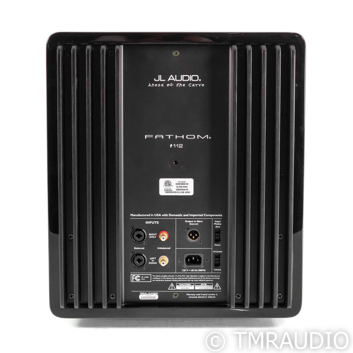 JL Audio Fathom F112 v1 12" Powered Subwoofer; Gloss Black