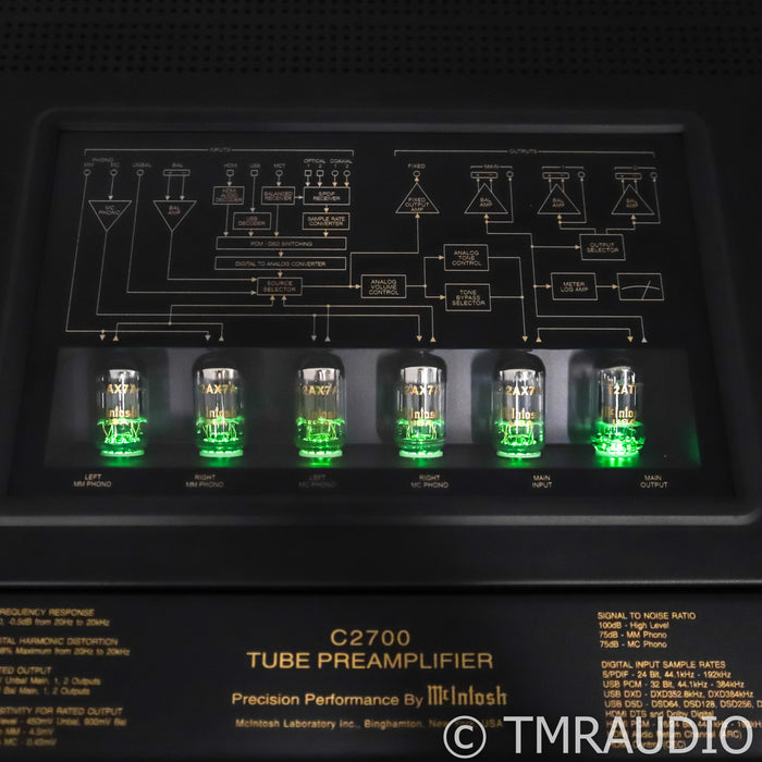McIntosh C2700 Stereo Tube Preamplifier & DAC; MM & MC Phono