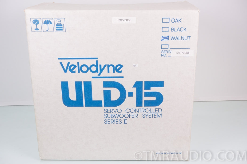 Velodyne ULD-15 Subwoofer & Amplifier in Factory Box - MINT!!