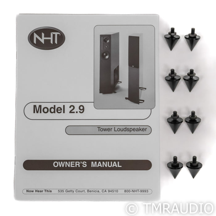NHT 2.9 Floorstanding Speakers; Piano Black Pair