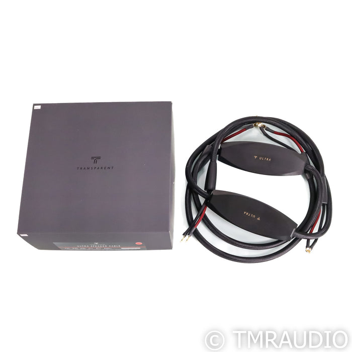 Transparent Audio Ultra Speaker Cables; 8ft Pair