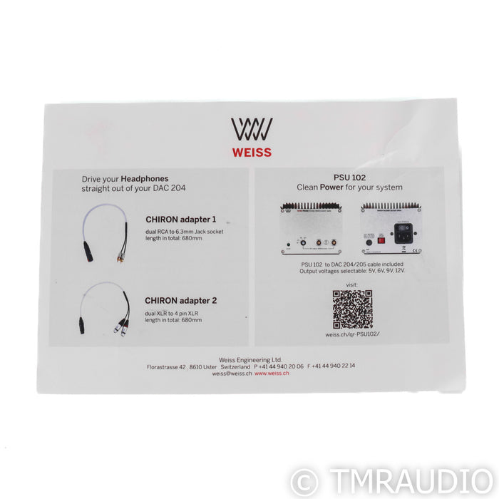 Weiss DAC204; D/A Converter