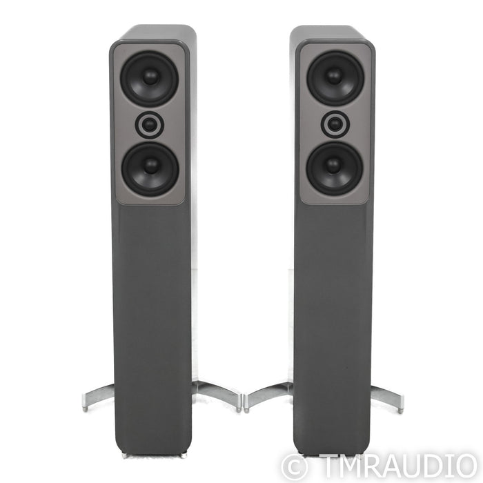 Q Acoustics Concept 50 Floorstanding Speakers; Gloss Silver Pair