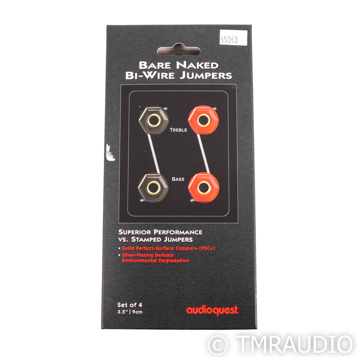 AudioQuest Bare Naked Bi-Wire Jumpers; Set of 4