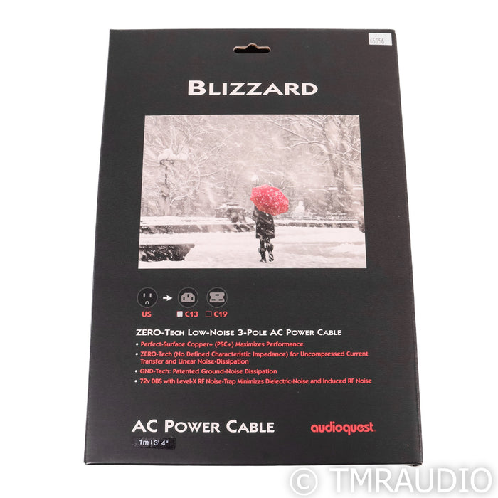 AudioQuest Blizzard Power Cable; 1m AC Cord