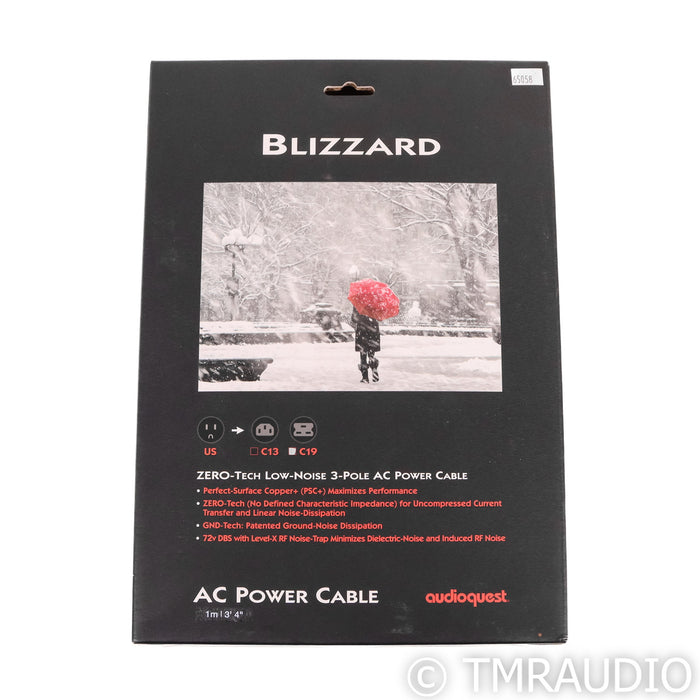 AudioQuest Blizzard Power Cable; 1m AC Cord