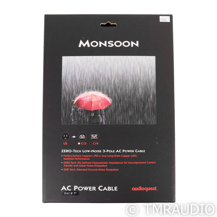 AudioQuest Monsoon Power Cable; 2m AC Cord