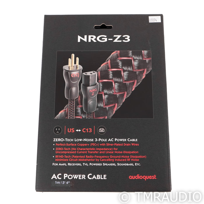 AudioQuest NRG-Z3 Power Cable; 1m AC Cord