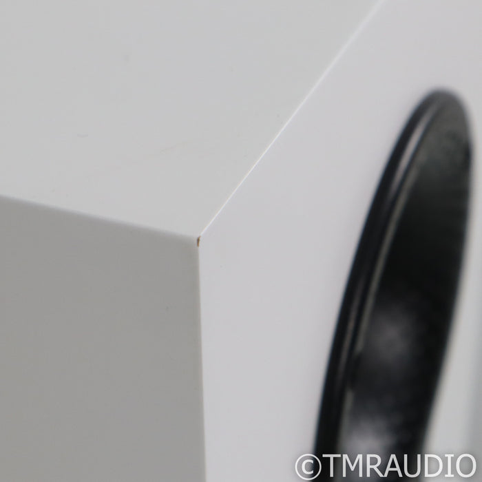 B&W 705 S2 Bookshelf Speakers; White Pair w/ Stands