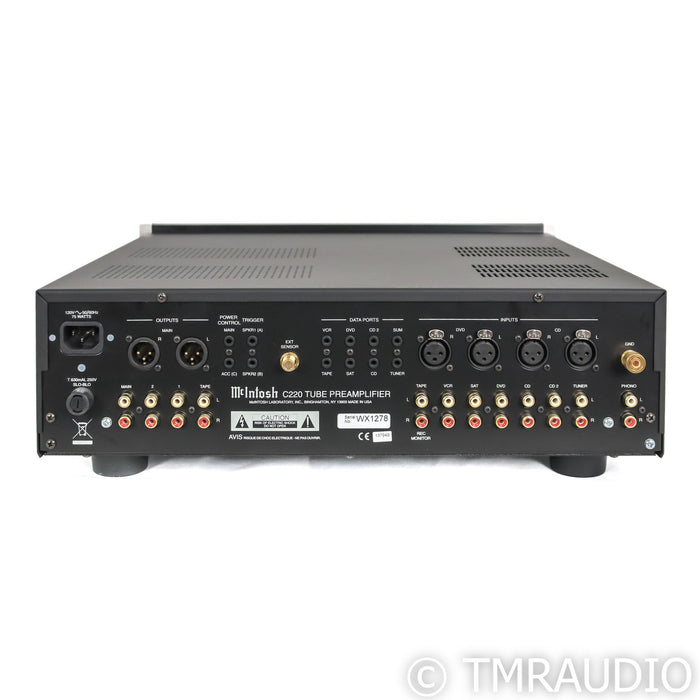McIntosh C220 Stereo Tube Preamplifier; MM Phono