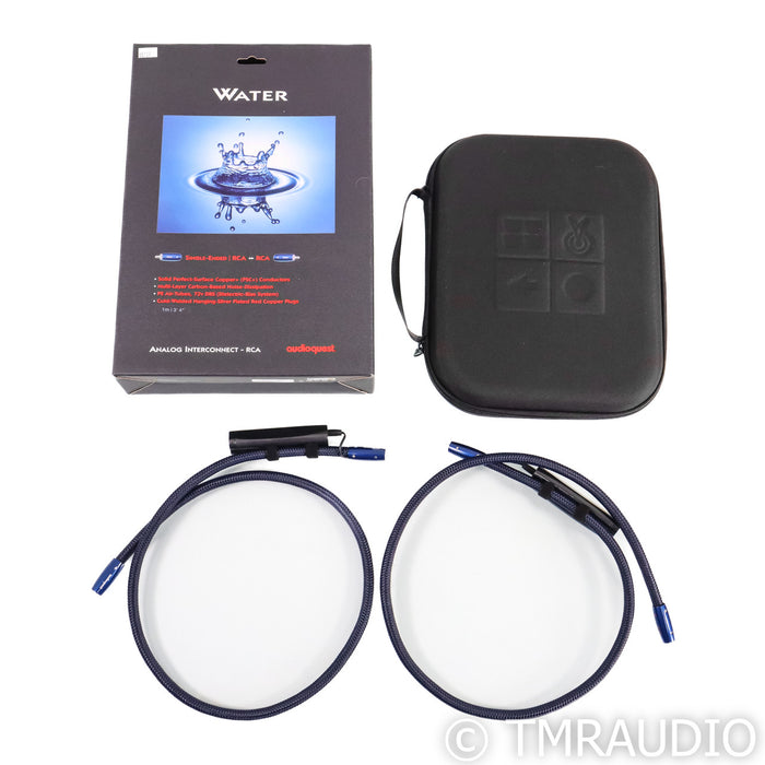 AudioQuest Water RCA Cables; 1m Pair Interconnects