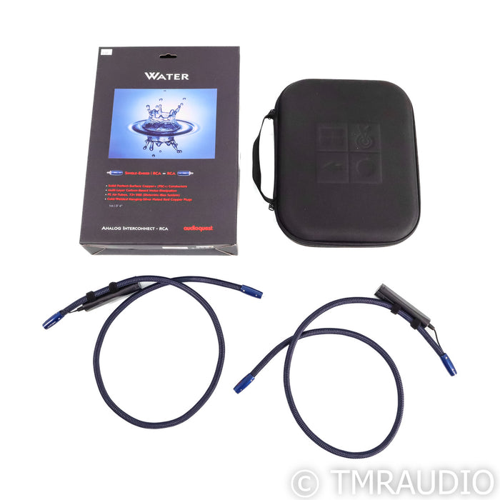 AudioQuest Water RCA Cables; 1m Pair Interconnects