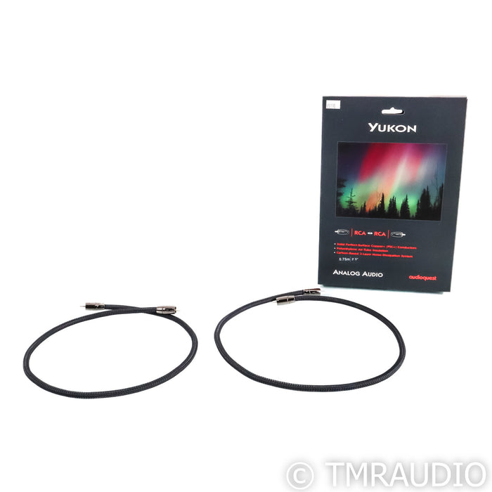AudioQuest Yukon RCA Cables; 0.75m Pair Interconnects