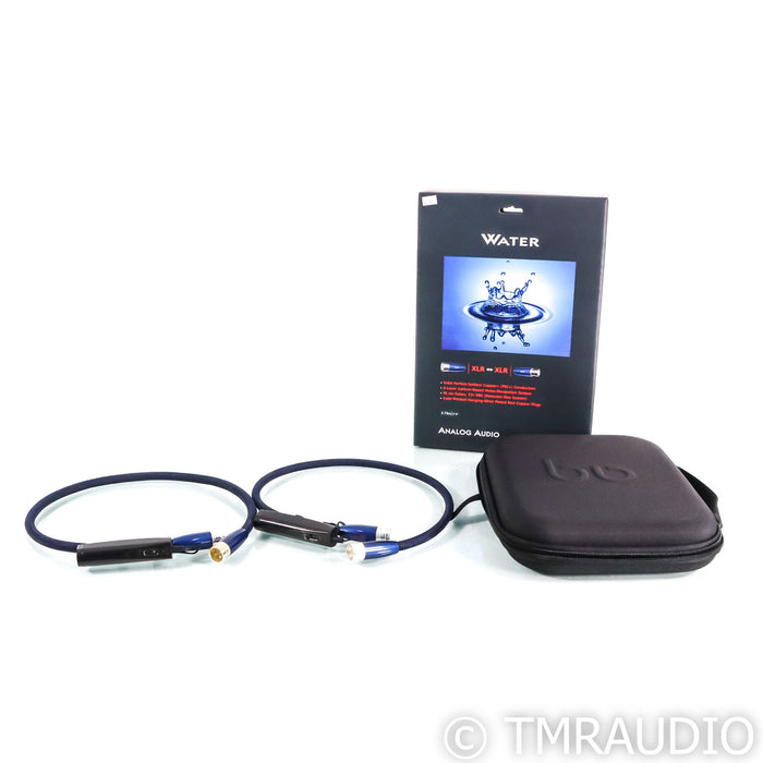 AudioQuest Water XLR Cables; 0.75m Pair Balanced Interconnects