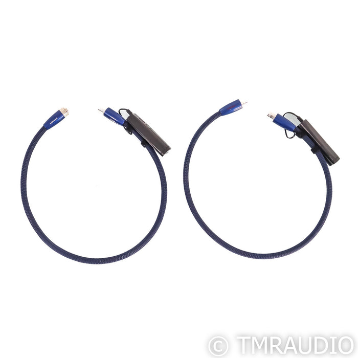 AudioQuest Water XLR Cables; 0.75m Pair Balanced Interconnects