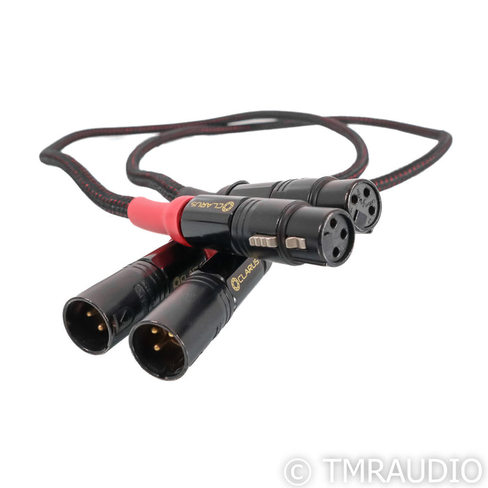 Clarus Cable Crimson XLR Cables; 1m Pair Balanced Interconnects