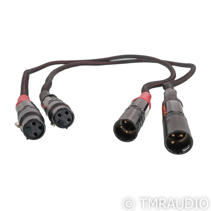 Clarus Cable Crimson XLR Cables; 1m Pair Balanced Interconnects