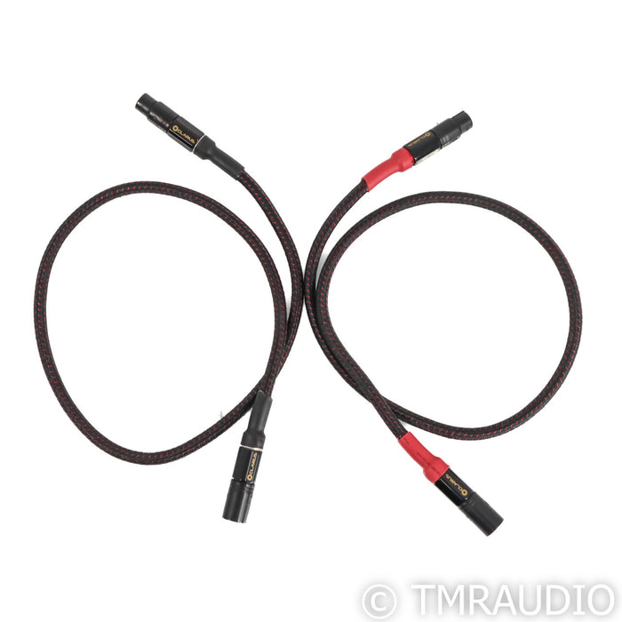 Clarus Cable Crimson XLR Cables; 1m Pair Balanced Interconnects