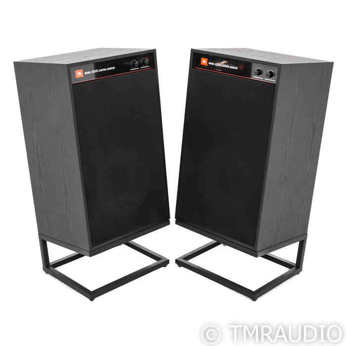 JBL 4312G Bookshelf Speakers; Black Pair with Stands