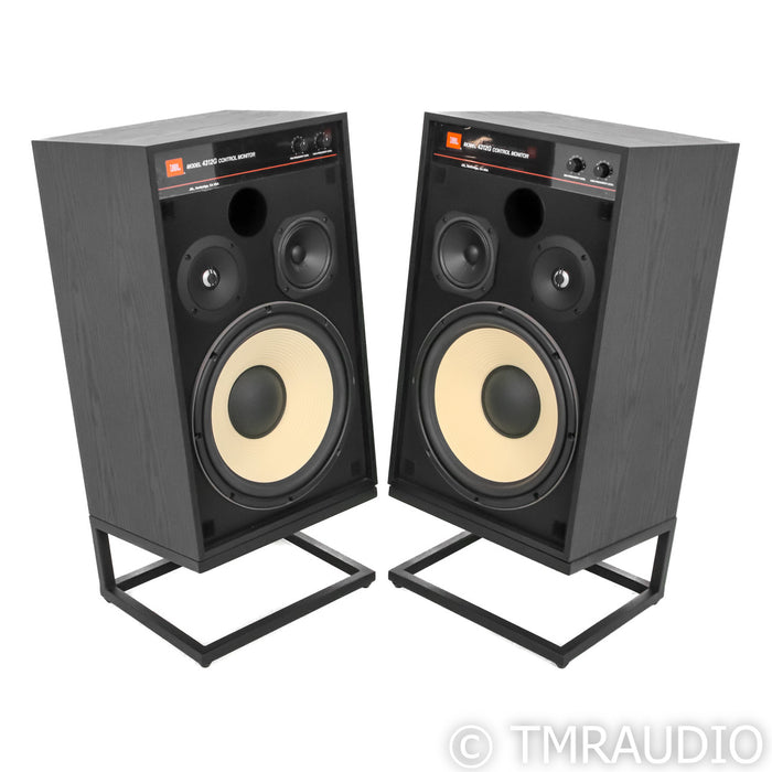 JBL 4312G Bookshelf Speakers; Black Pair with Stands