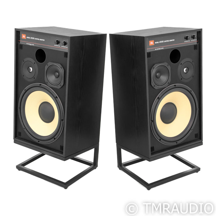 JBL 4312G Bookshelf Speakers; Black Pair with Stands