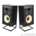 JBL 4312G Bookshelf Speakers; Black Pair with Stands