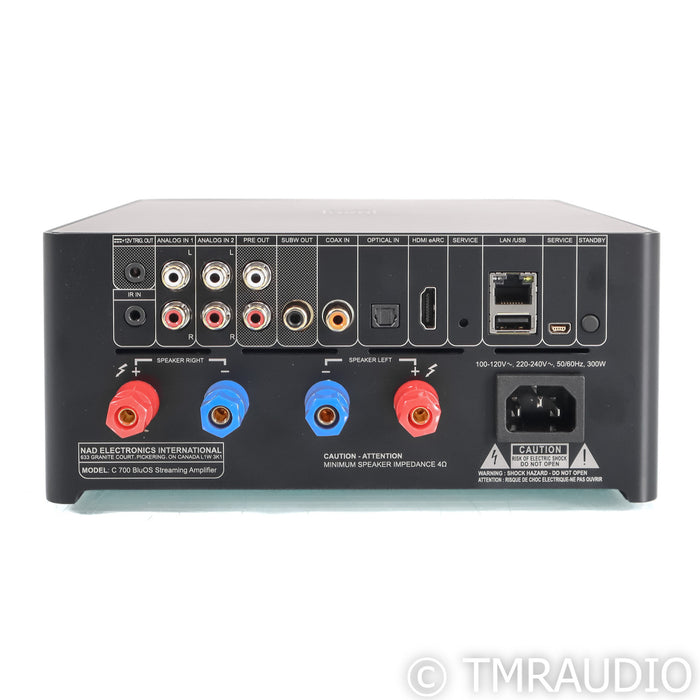 NAD Electronics C 700 BluOS Streaming Integrated Amplifier (Open Box)
