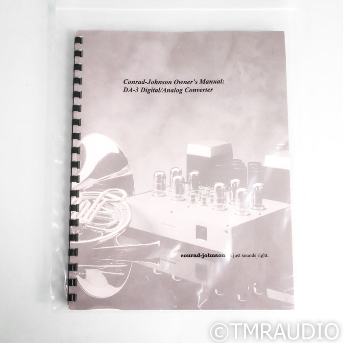 Conrad-Johnson DA-3 DAC; D/A Converter
