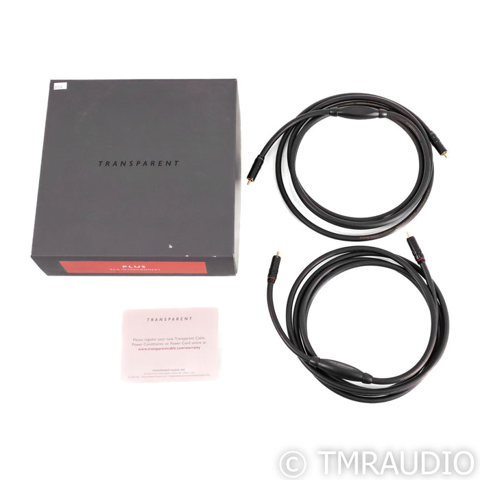 Transparent Audio Plus RCA Cables; G5; 10ft Pair Interconnects
