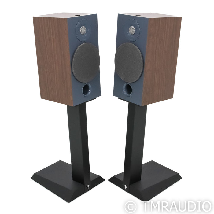 Focal Chora 806 Bookshelf Speakers; Dark Wood Pair with Stands