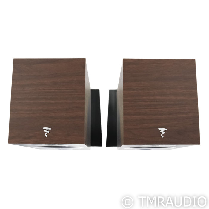 Focal Chora 806 Bookshelf Speakers; Dark Wood Pair with Stands