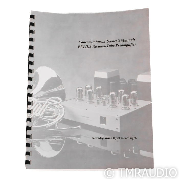 Conrad-Johnson PV-14L Stereo Tube Preamplifier (No Remote)