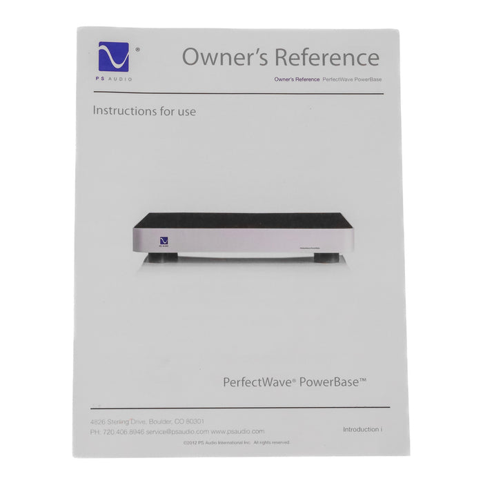 PS Audio Perfectwave PowerBase Isolation Platform & Power Conditioner