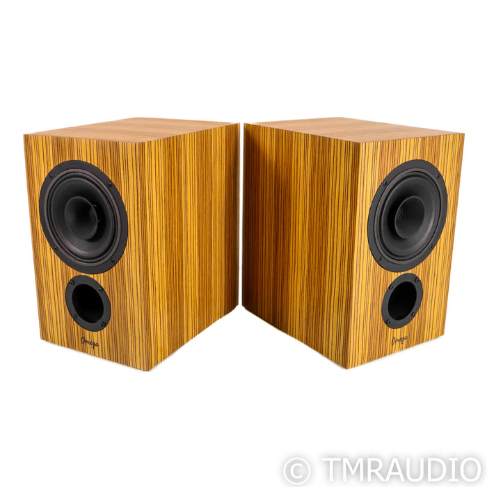 Omega Speaker Systems The Seven Bookshelf Speakers / Monitors; Zebrawood Pair