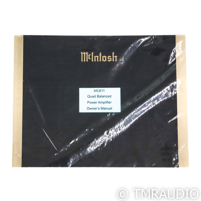 McIntosh MC611 Monoblock Power Amplifiers; Pair