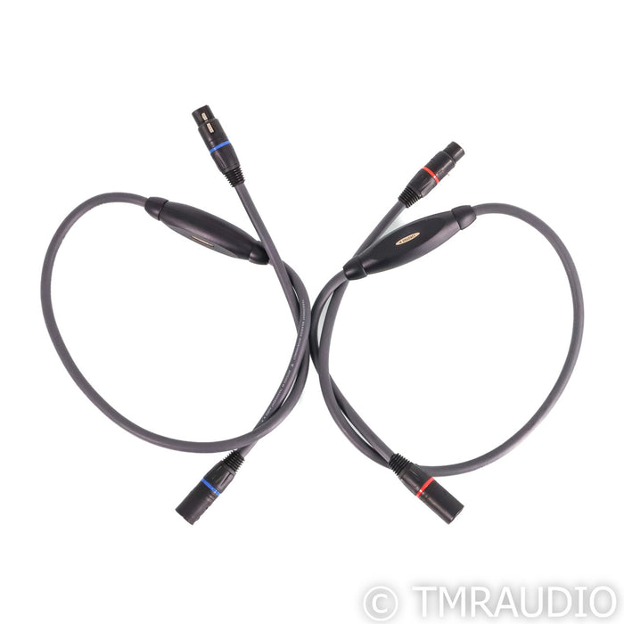 Transparent Audio Plus XLR Cables; 1m Pair Balanced Interconnects; G5