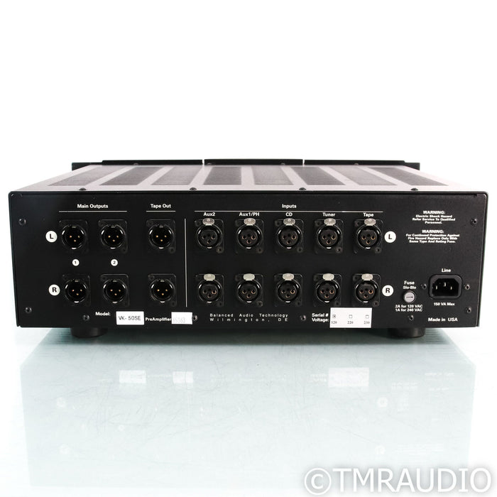 Balanced Audio Technology VK-50SE Stereo Tube Preamplifier; Remote; SuperPak