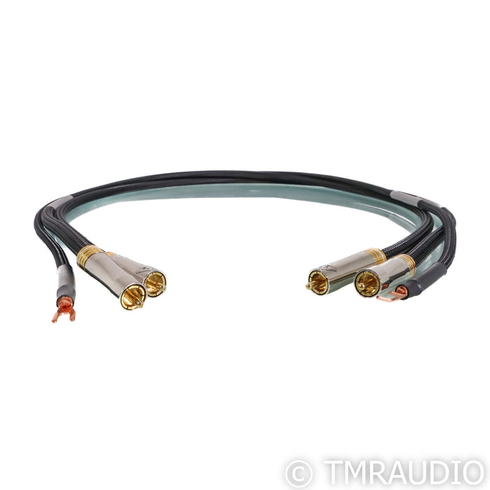 Shunyata Research Delta v2 Phono Cables; 1m Pair Interconnects w/ Ground Cable