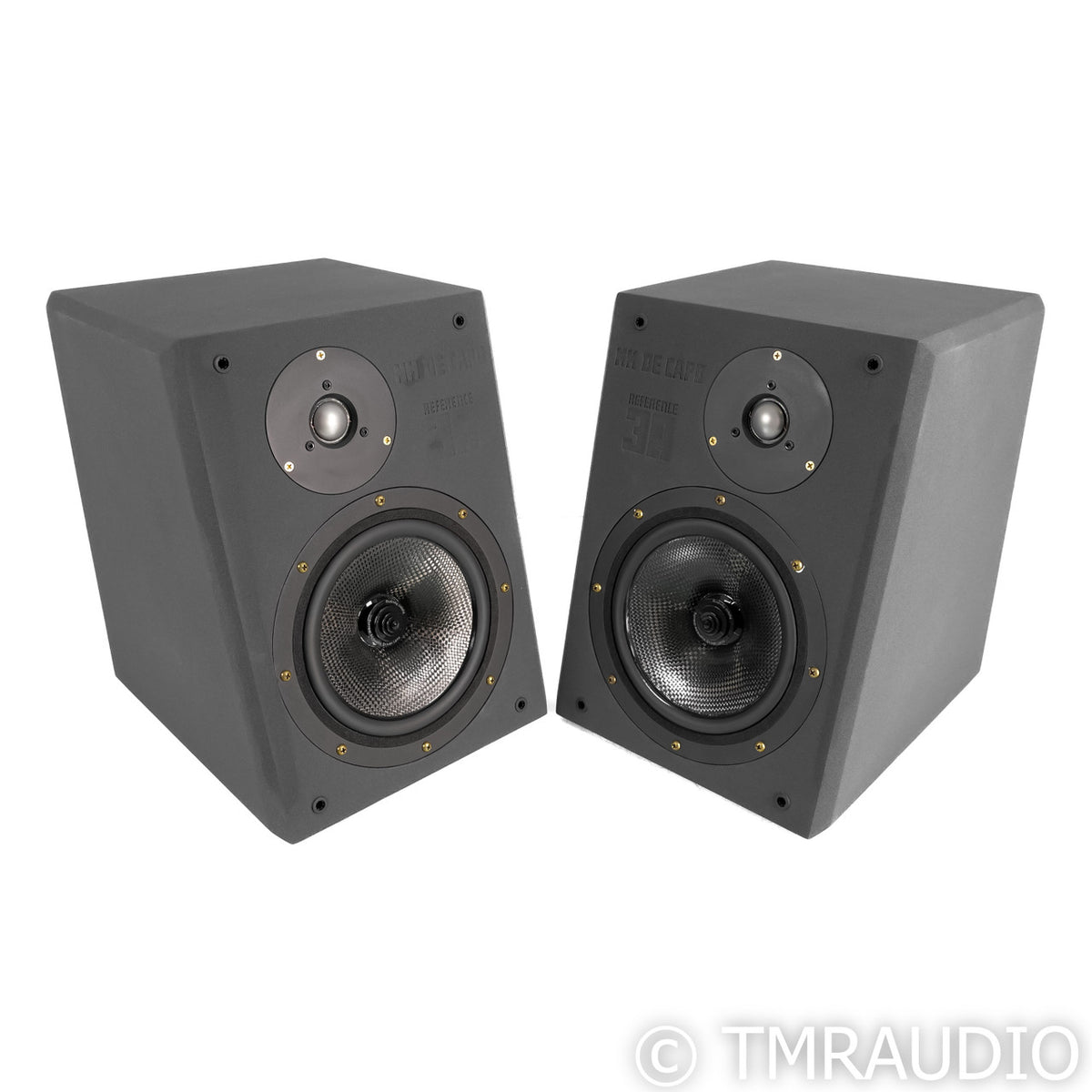 Reference 3A MM De Capo BE Bookshelf Speakers; Grey Suede Pair — The ...