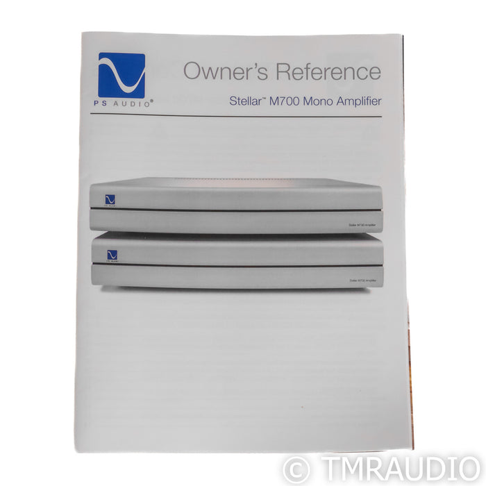 PS Audio Stellar M700 Monoblock Power Amplifiers; Pair