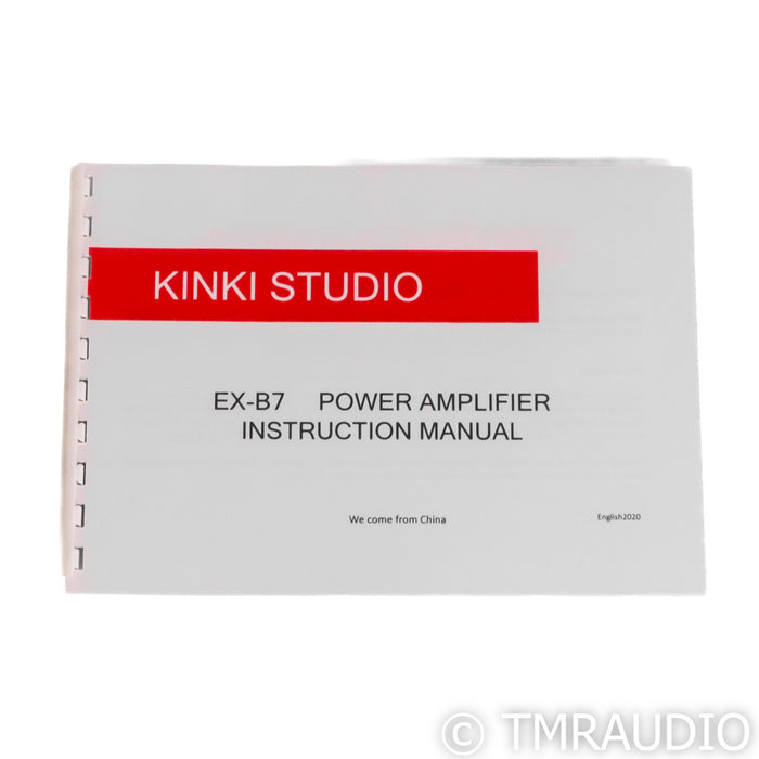 Kinki Studio EX-B7 Mono Power Amplifiers; Extreme B7; Pair